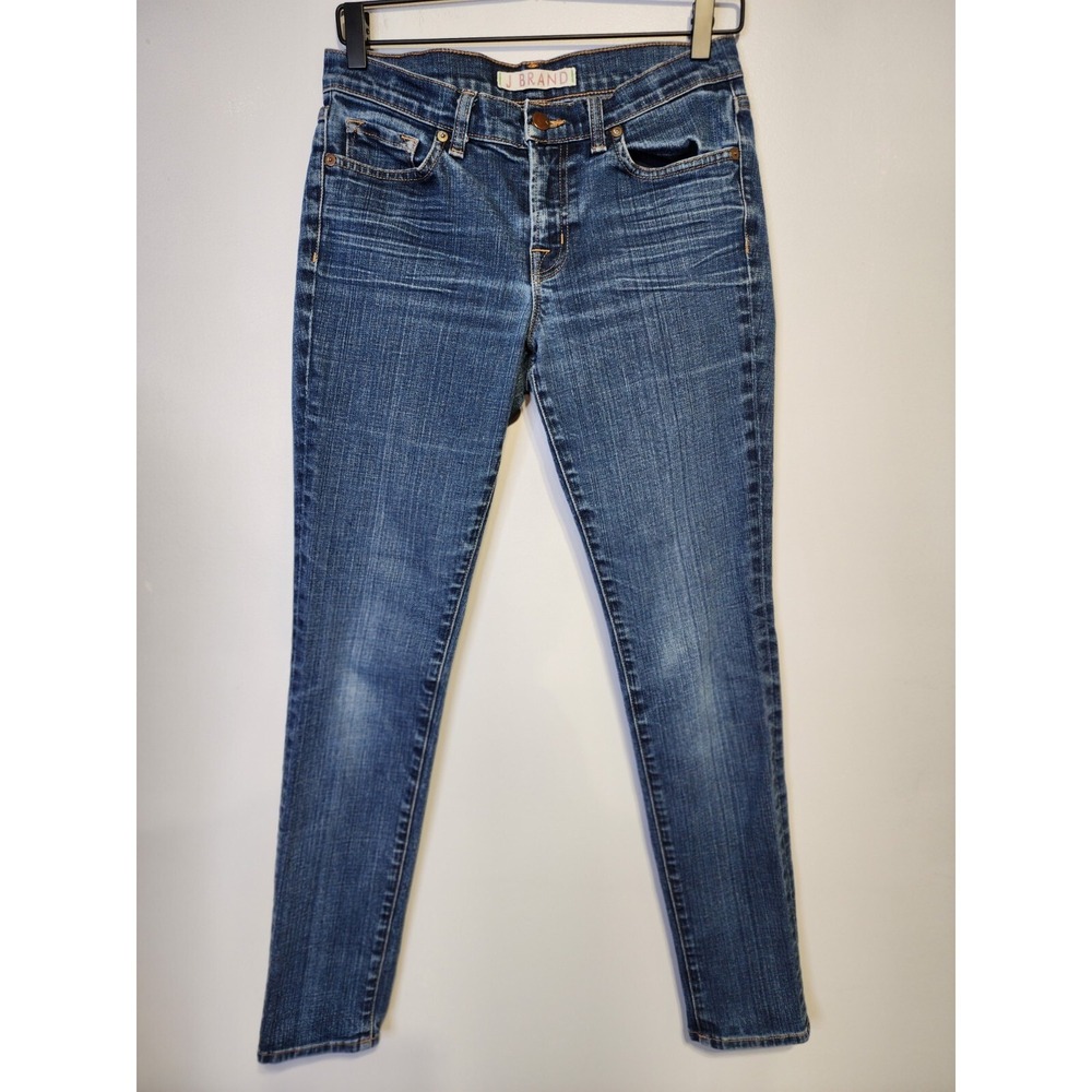 J BRAND Jeans  Womens Size 28 Skinny Leg Low Rise Denim‎ Pants Blue 28x29